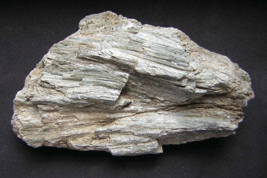 A large tremolite with a unique and wood-like surface