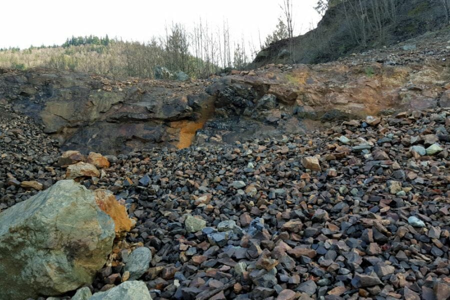 An area at the Walker Valley Geode Location where you can find various geode specimens