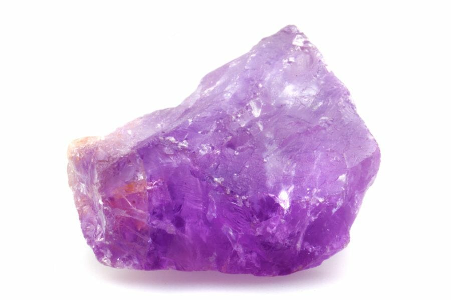 A pretty purple amethyst with a smooth surface and unique shape