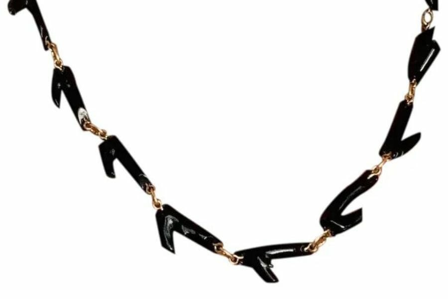 A gorgeous black coral necklace
