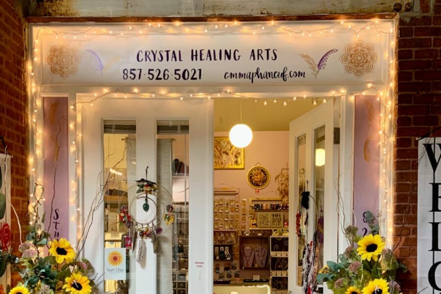 Crystal Healing Arts crystal shop where different crystal specimens are available to purchase