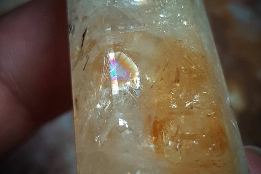 Fake citrine that his heat treated