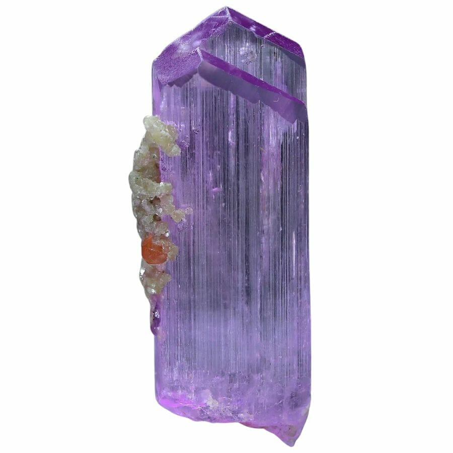 Tall skinny purple Kunzite crystal