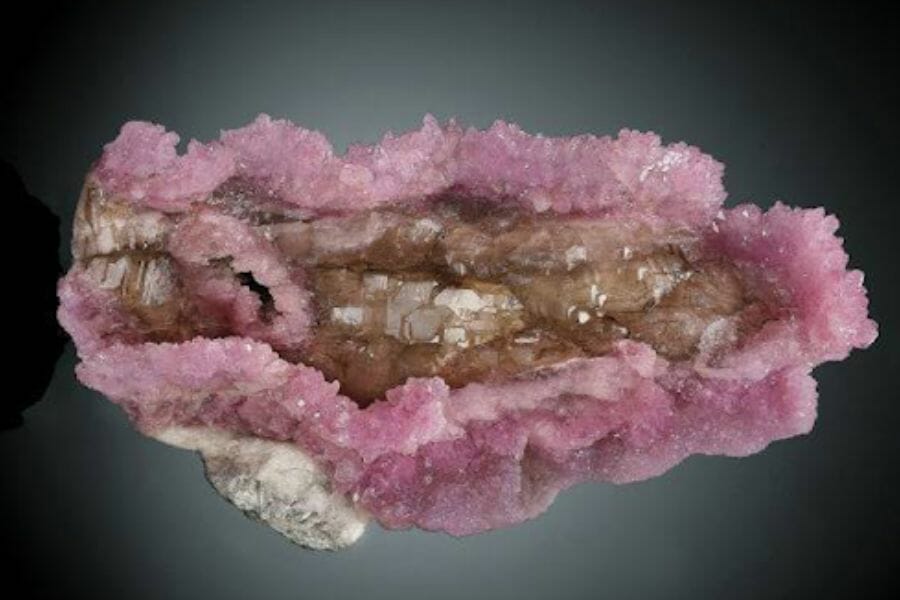La Madona Rosa, the most expensive quartz ever sold, contains rose and smoky quartz
