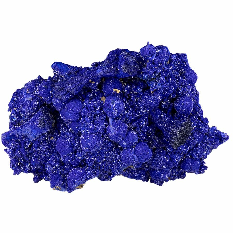 Dazzling dark purple Azurite crystal formation