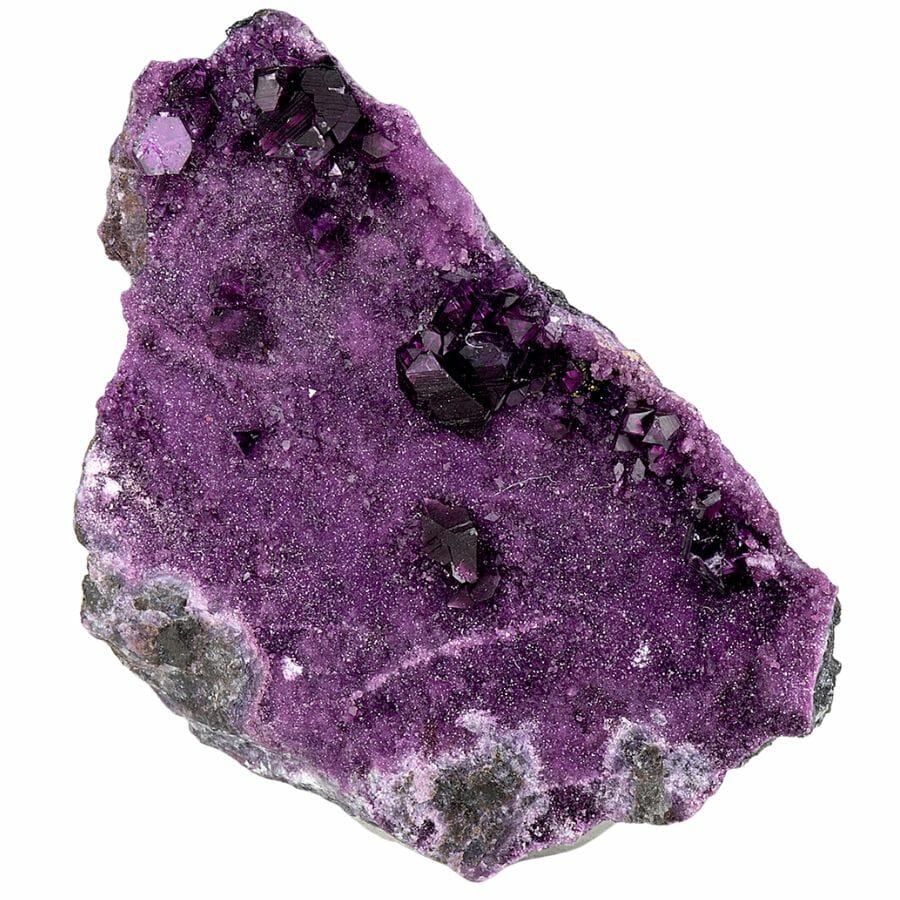 Unusual purple Kammererite crystal 