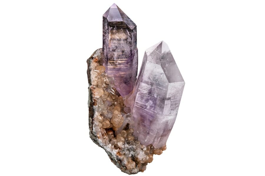 Stunning lilac Amethyst crystals
