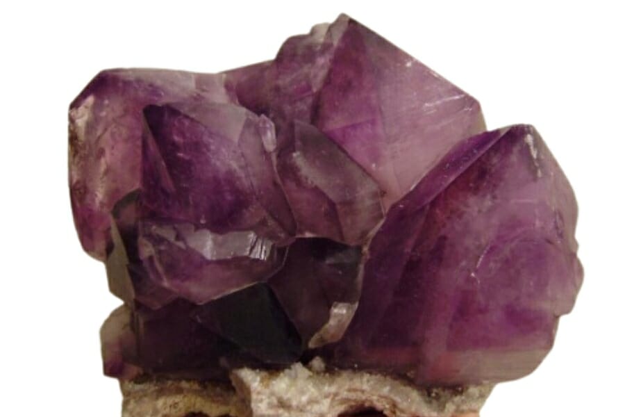 Purple Amethyst crystals from Diamond Hill Mine in South Carolina