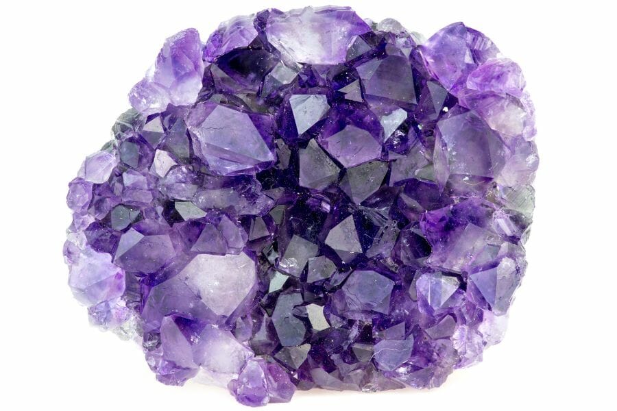 A gorgeous shining amethyst cluster found in Arizona