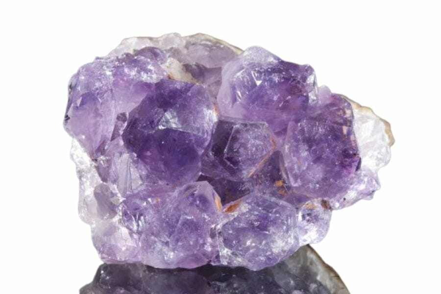 A dazzling tiny amethyst with bubble-like crystals