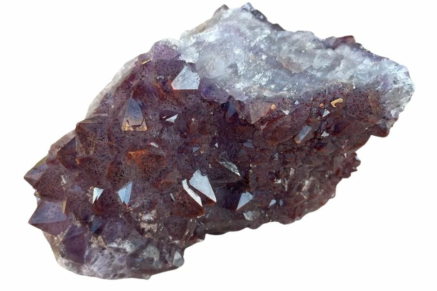 A gorgeous amethyst with hematite crystals