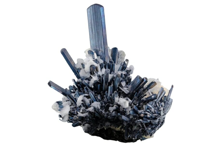 Breathtaking graying blue Barite crystals
