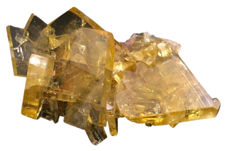 Yellowish brown Barite specimen