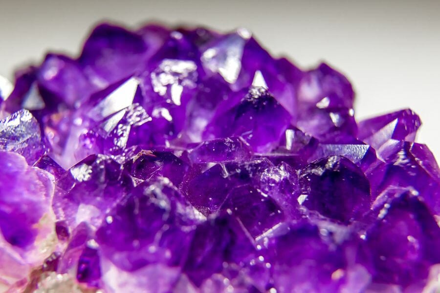 A radiant amethyst crystal found at one of the best spots in Georgia
