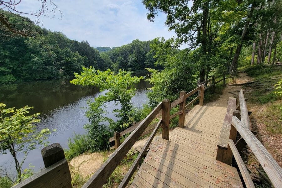 A good view at Brown County State Park where rocks and minerals are located