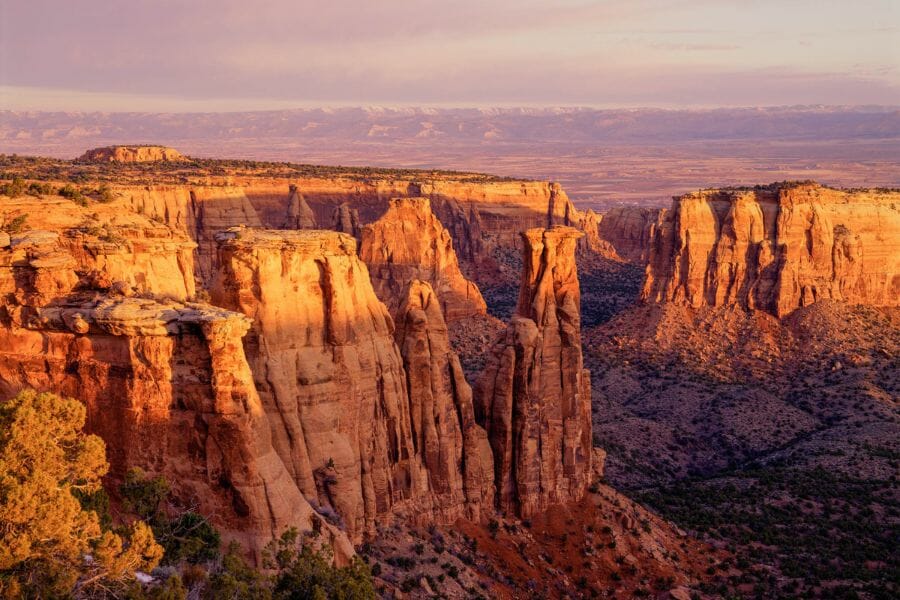 The historical Colorado National Monument where you can locate different kinds of rocks and minerals