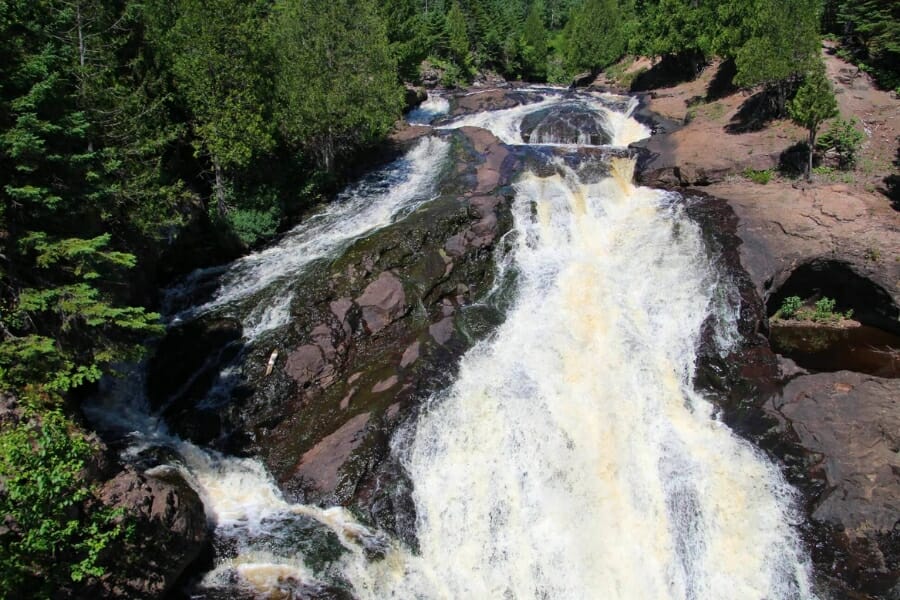 A stunning aerial view of Cross River and its surrounding rock formation