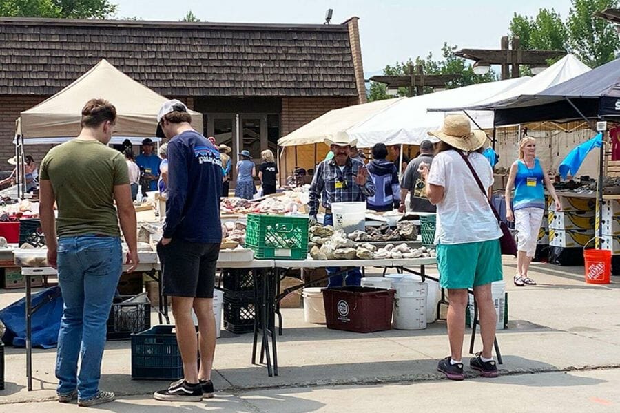 A rock show organized by the Four Corners Gem and Mineral Club