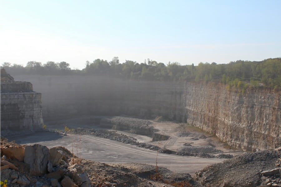 A look at the remarkable rock formation at Hamilton Quarry