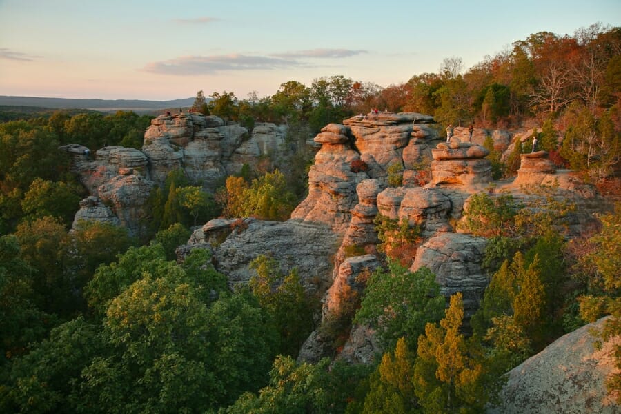 A stunning rock formation at Hardin County