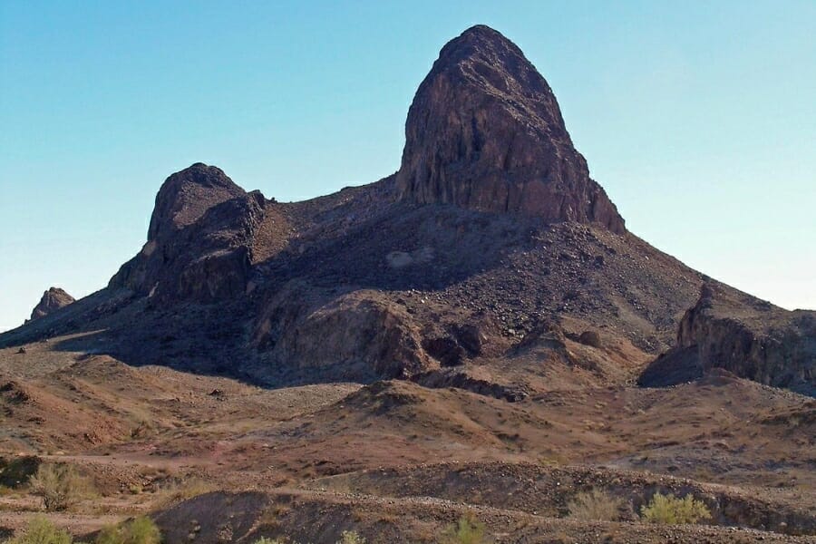 A look at the rocky and steep terrain of Hauser Geode Beds