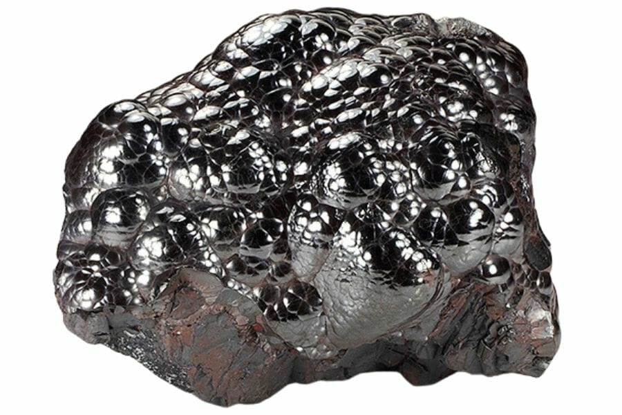 A gorgeous black hematite with a bubble-like surface