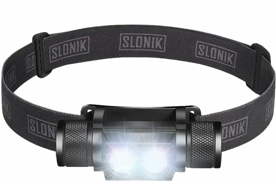 Headlamp for searching for rocks