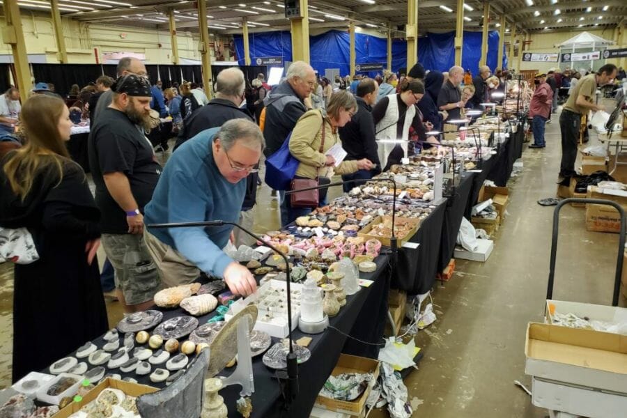 A rock and mineral show and gathering organized by the Minnesota Mineral Club