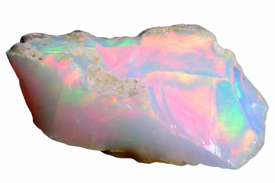 A gorgeous big iridescent opal 