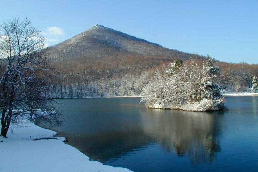 Peaks of Otter during winter