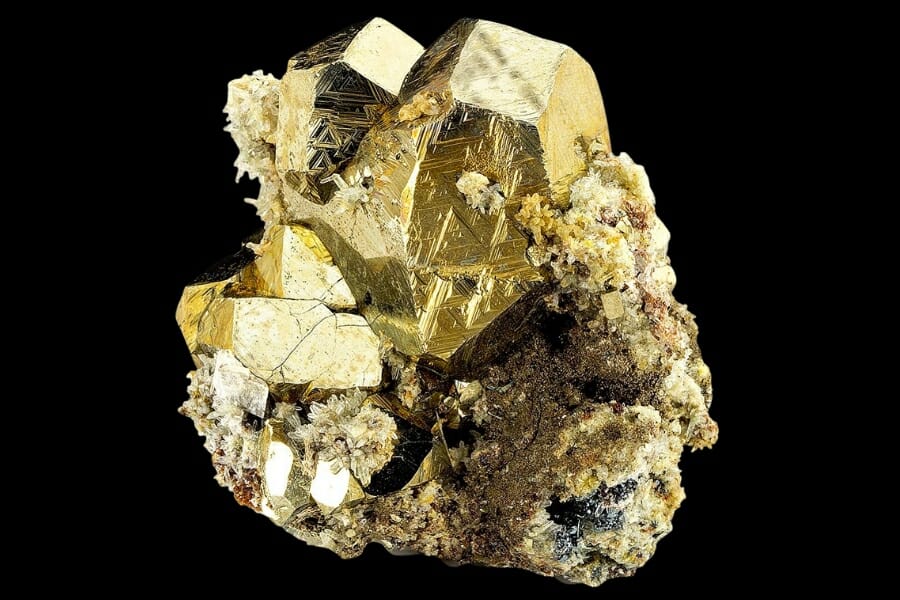 A stunning sample of a golden Pyrite