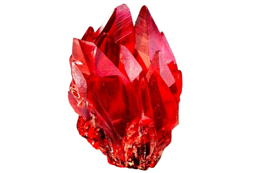 Dazzling rich red Rhodochrosite specimen