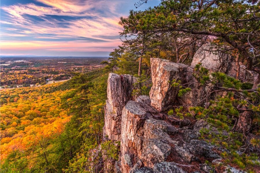 Stunning view at the elevation of Henry's Knob