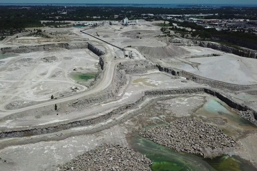 A quarry located at Sandusky area