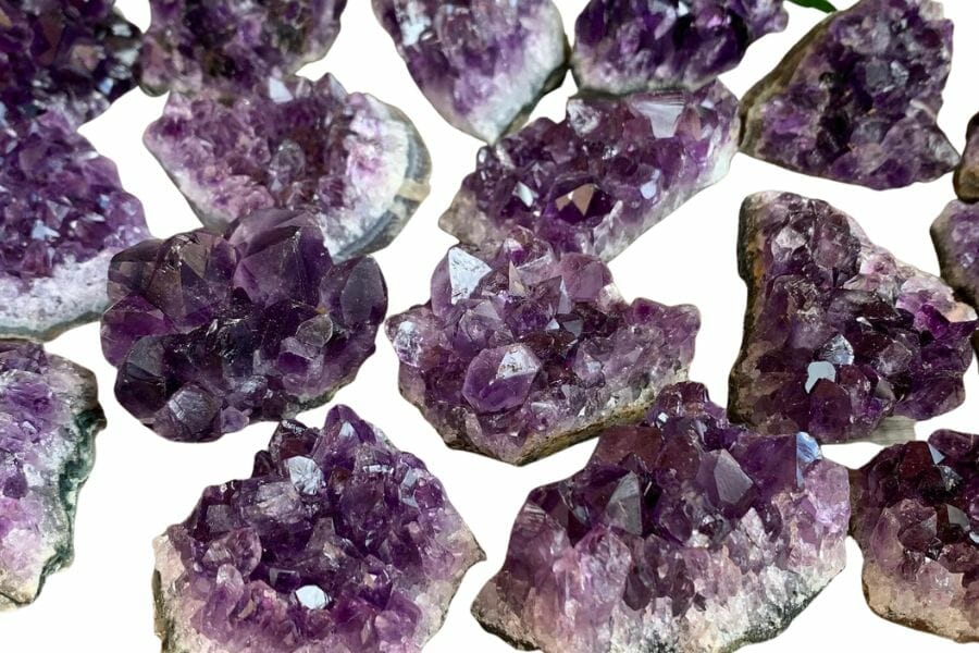 Several pieces of amethyst found in Pennsylvania