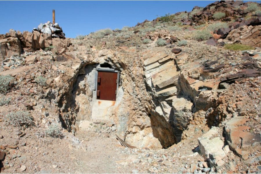 A rocky area at Storm Jade Mine where you can collect various specimens