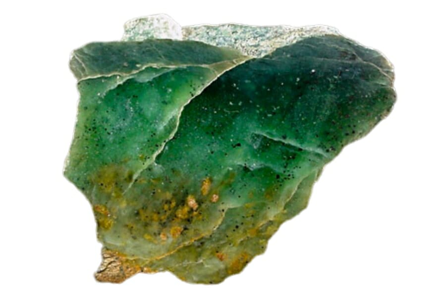 A stunning Williamsite specimen exhibiting a vibrant color of green