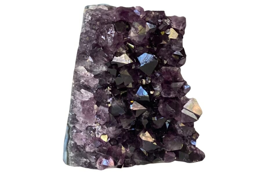 Deep violet-colored Amethyst crystals
