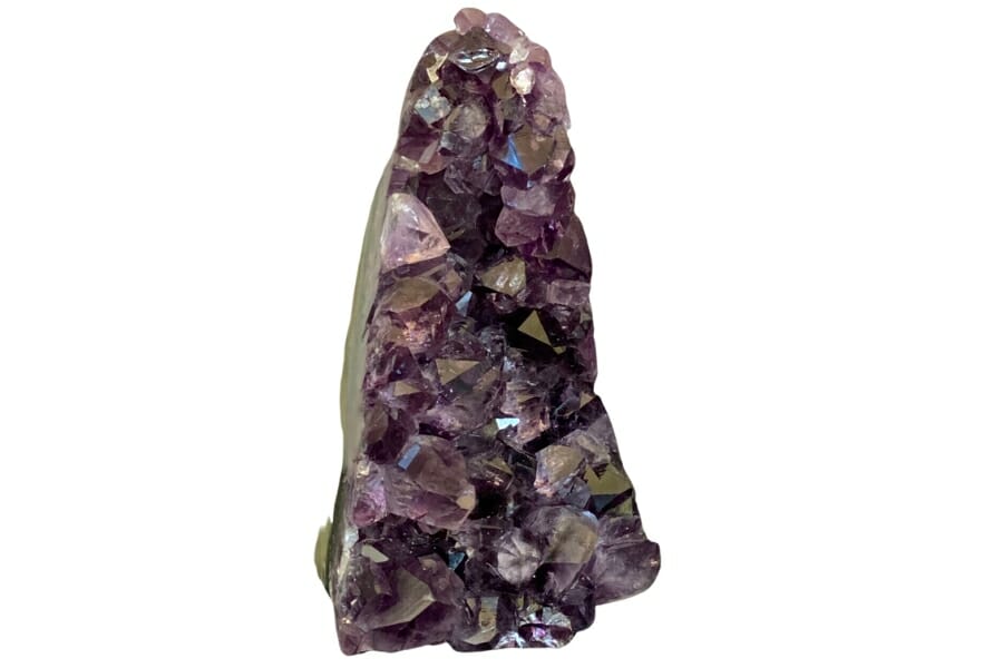 Shiny deep purple Amethyst crystals