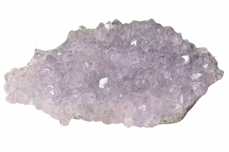 An elegant lilac amethyst crystal cluster