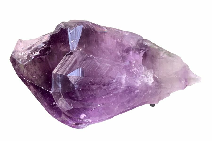 A huge amethyst stone with beautiful purple hues