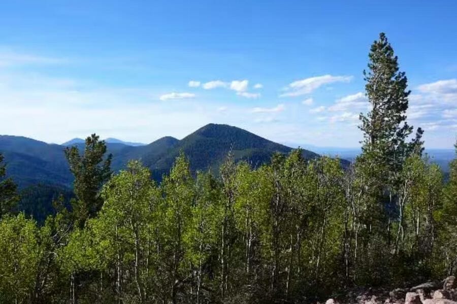 A nice view of the Black Mountain where minerals and rocks can be located