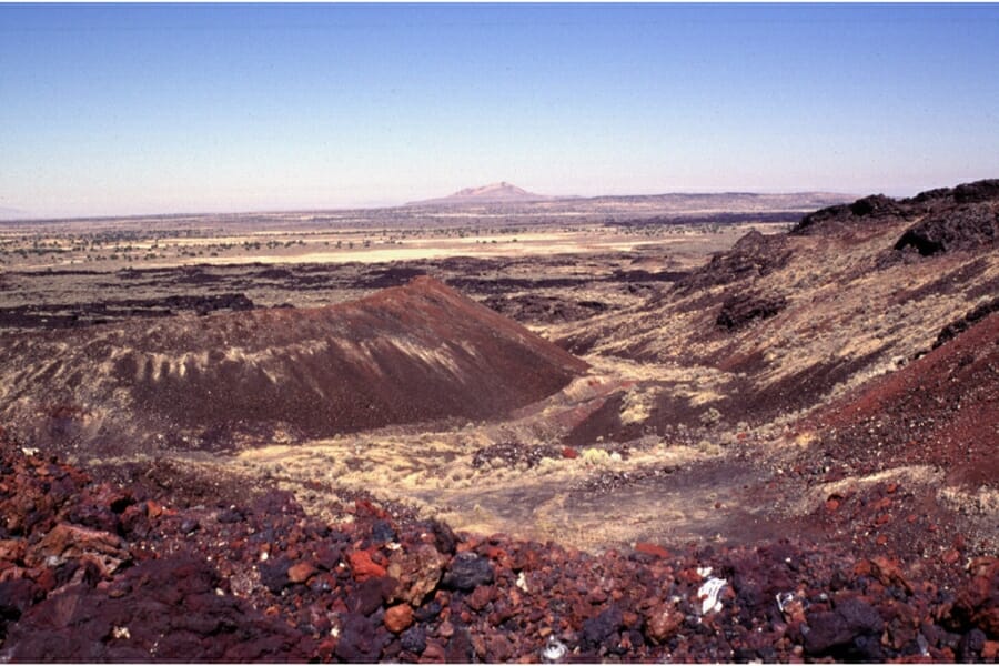 Black Rock Desert in Utah filled with huge rocks