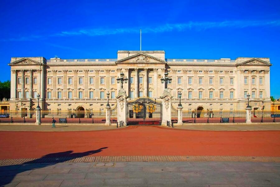 Buckingham Palace, made of Oolitic Limestone, during daytime