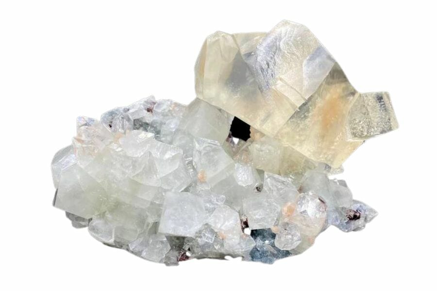 A gorgeous calcite crystal cluster with an irregular and unique shape