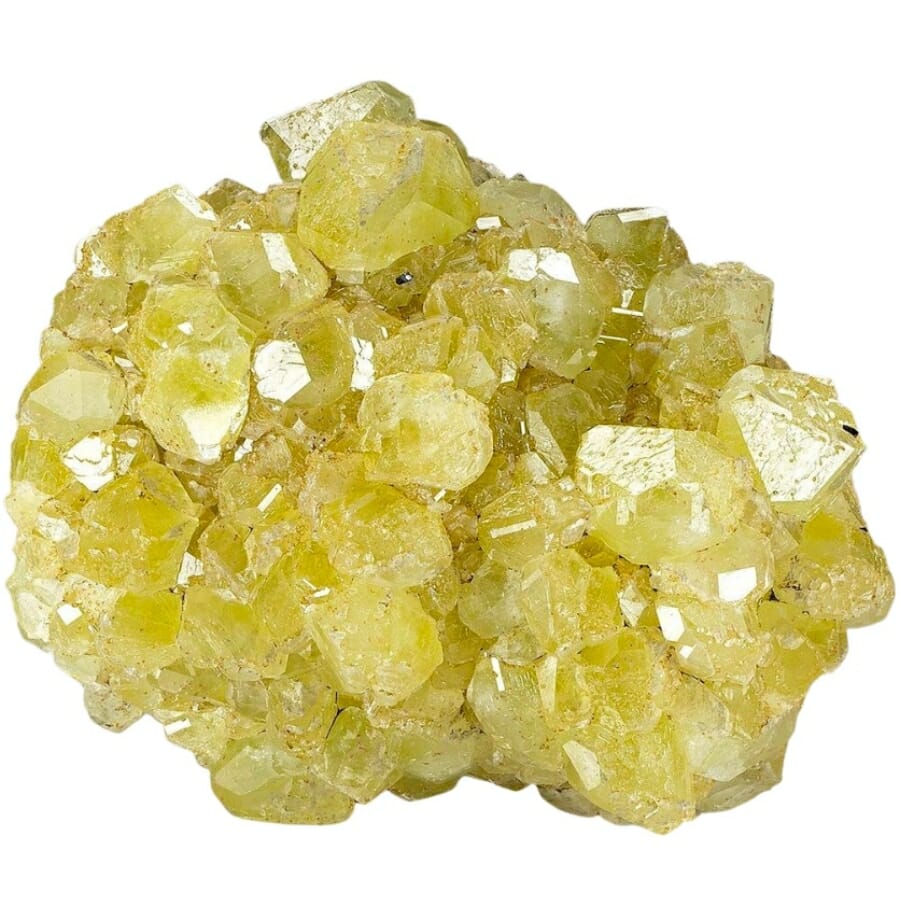 Cluster of yellow Datolite
