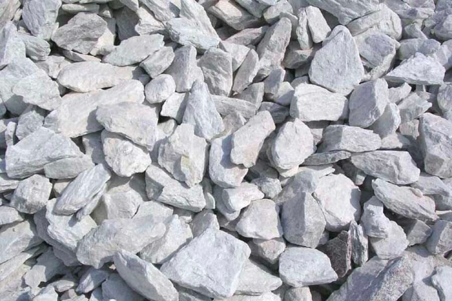 Pieces of white Dolomitic Limestone