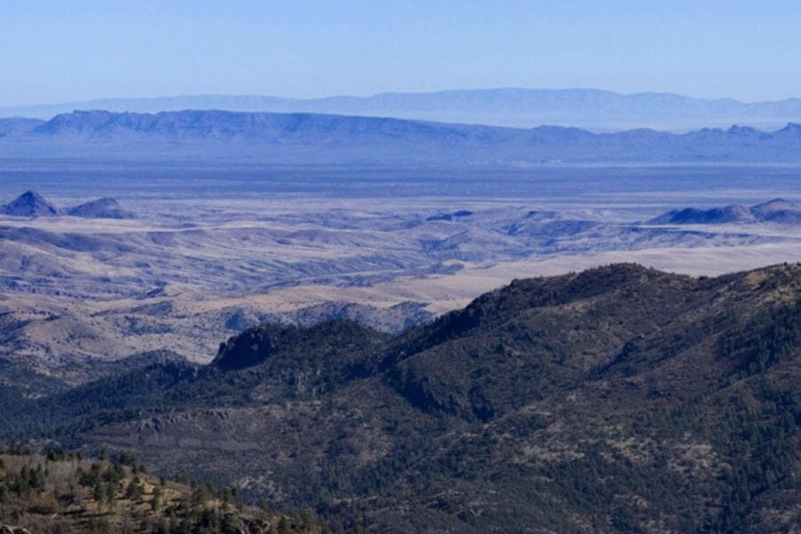 A picturesque view of the landscape at the top of Fra Cristobal Range