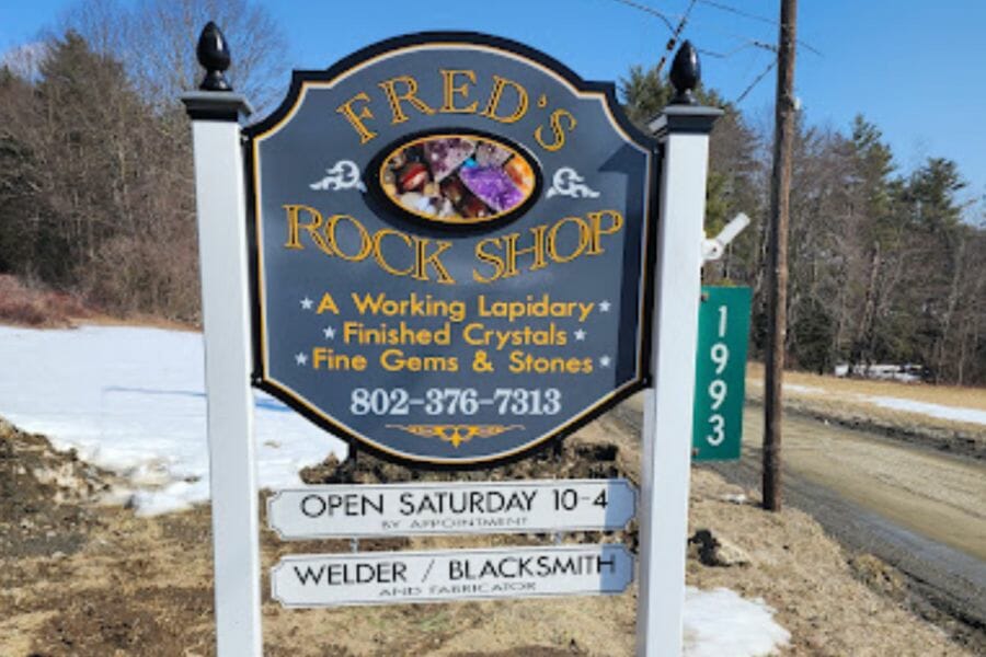 Fred's Rock Shop in Vermont where you can discover rare and unique mineral and rock specimens