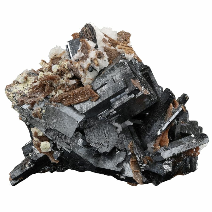 A beautiful hematite crystal with other minerals on it